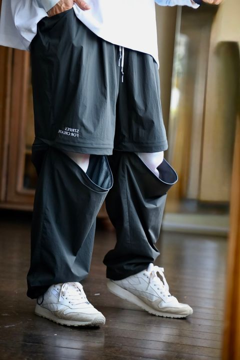 S.F.C SUPER WIDE DETACHABLE PANTS"D.gray"スタイルVOL.2