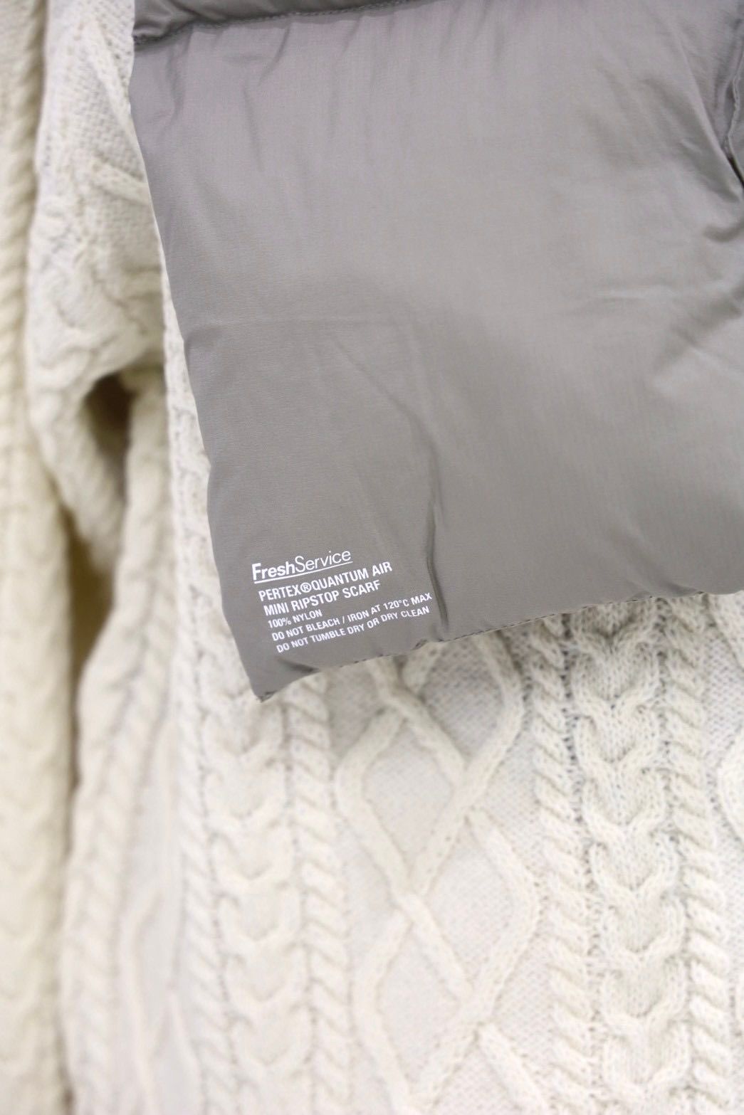 フレッシュサービス PERTEX® QUANTUM AIR MINI RIPSTOP SCARF(FSP253-90198)BEIGE★10月18日(土)発売！