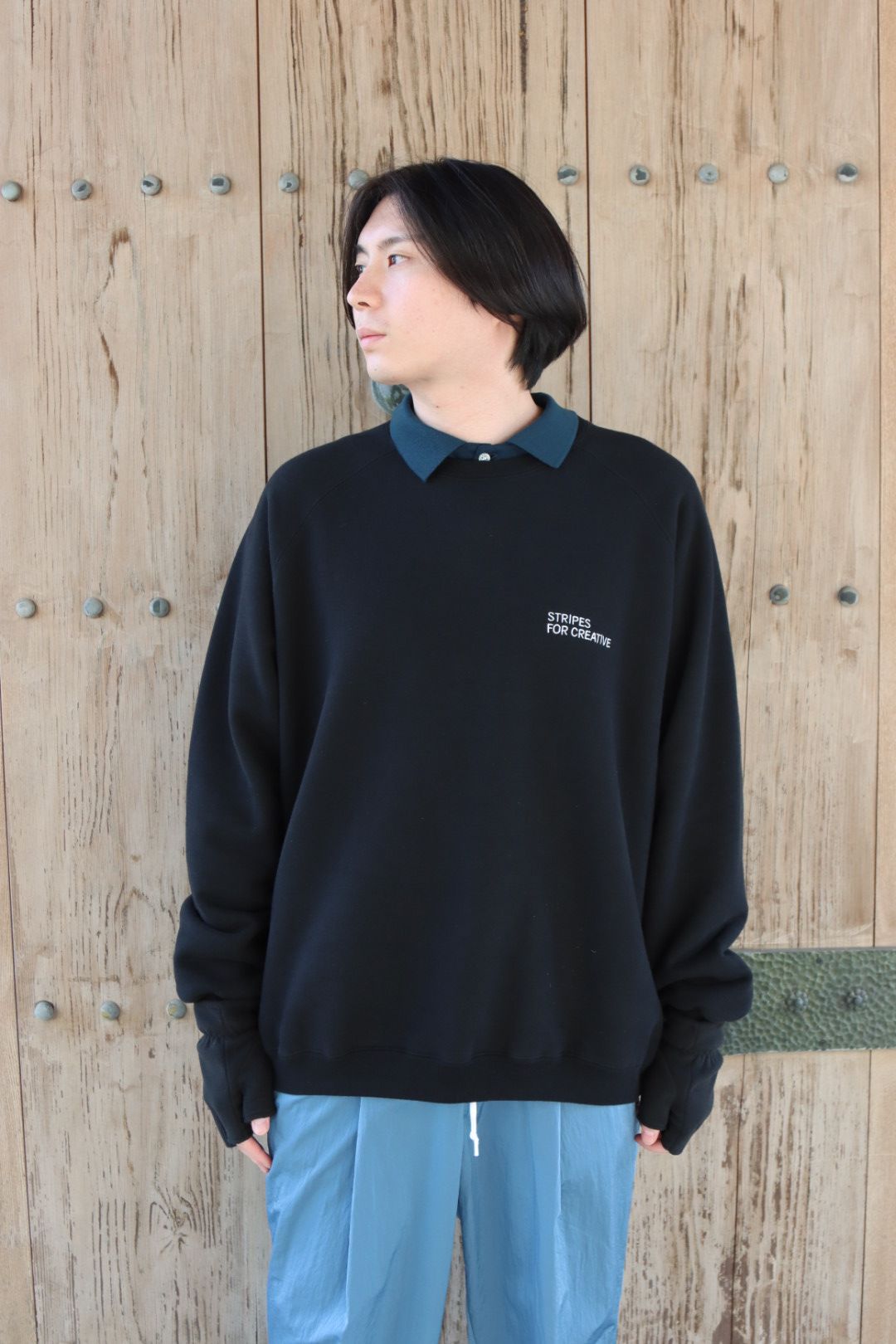 S.F.C RAGLAN BASIC CREW【SFCFW21SPCS01】