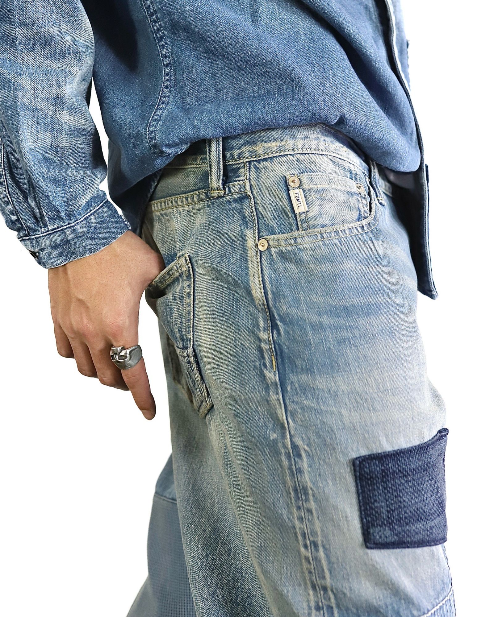 FDMTL 24SS DENIM SHIRT 3YR WASH style 2024.4.14