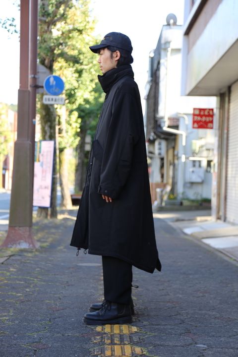 yohji yamamoto I-左胸片玉P付モッズコートStyle.2020.10.20.