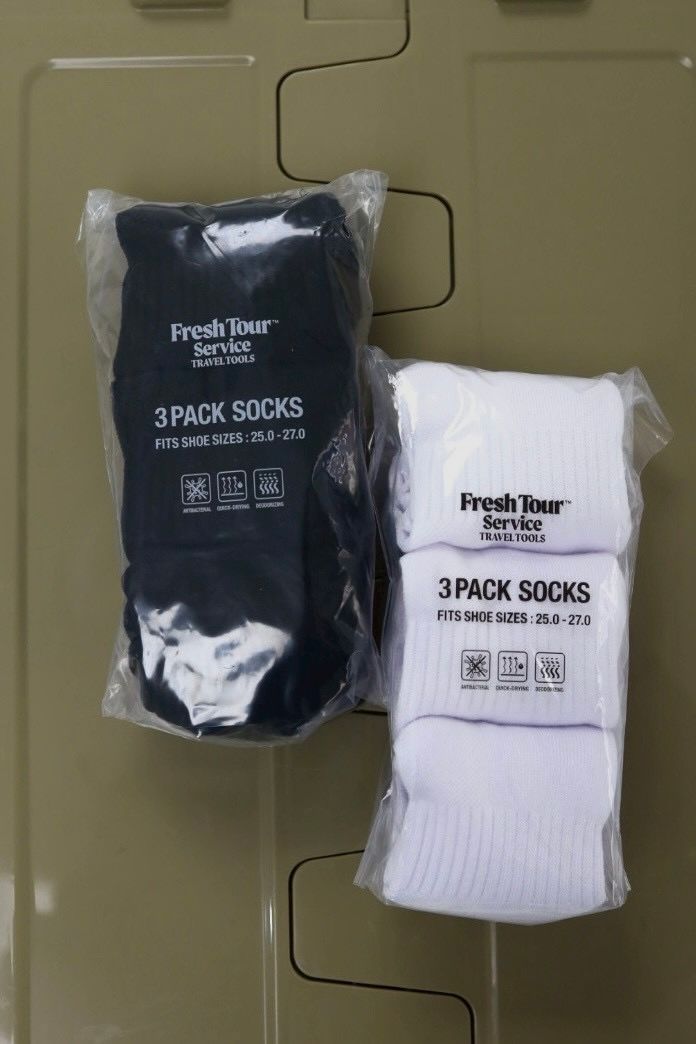 フレッシュサービス 3-PACK TECH SHORT SOCKS(FSP261-90070B)BLACK☆1月17日(土)新作発売！