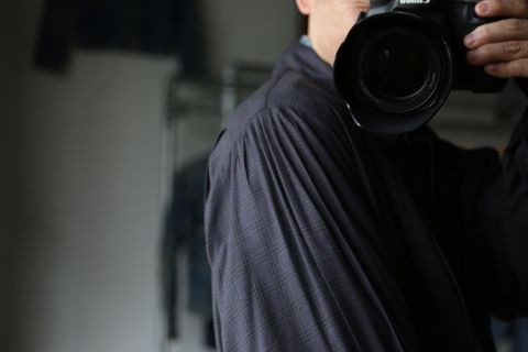MATSUFUJI Flannel Check Pleats Jacket style.2021.7.6.