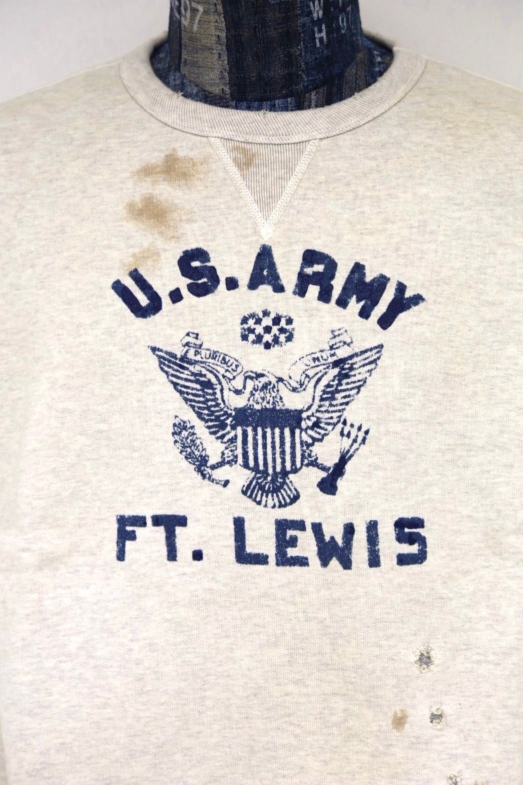 BOW WOW 26FW REPAIRED DOUBLE V SWEATSHIRT - U.S.ARMY(BWU-RDVSA)OATMEAL☆9月5日(土)11:00発売！