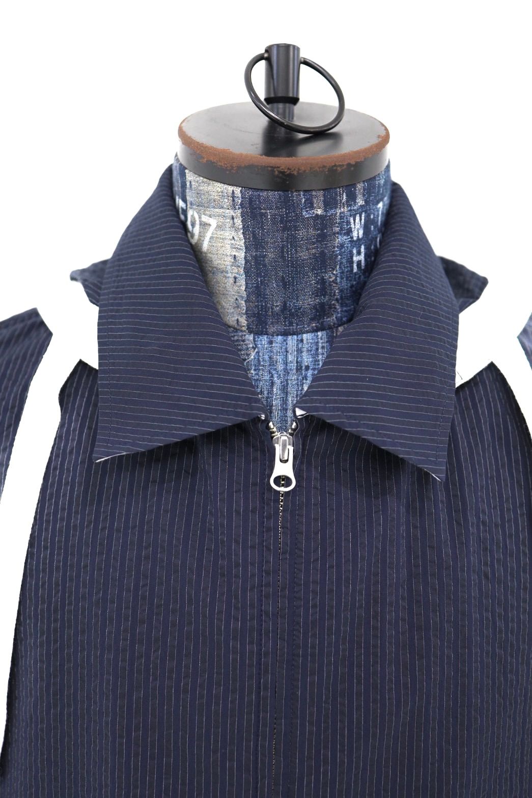 フレッシュサービス SEERSUCKER MARINE JACKET (FSC261-30226)NAVYxBLACK★2月14日(土)発売