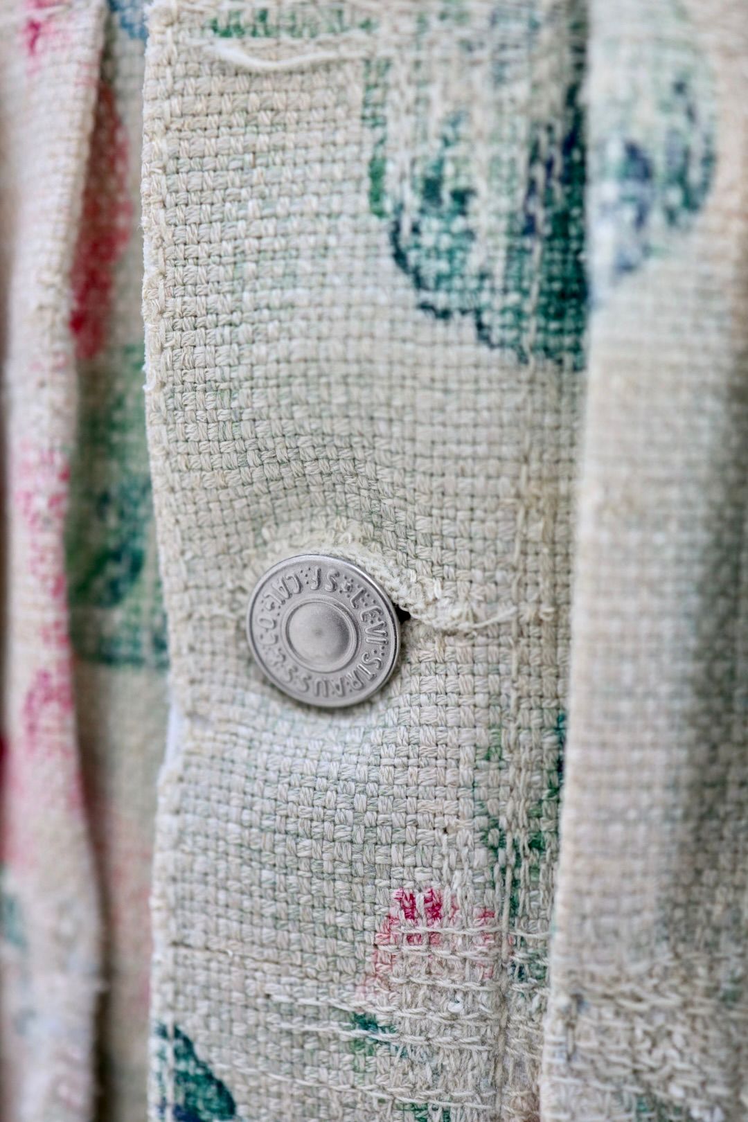 ジュンヤワタナベマン 26SS Levi'sWネーム レーヨンリネン花柄プリント×牛革ジャケット(WQ-J204-051)☆2月6日(金)発売！