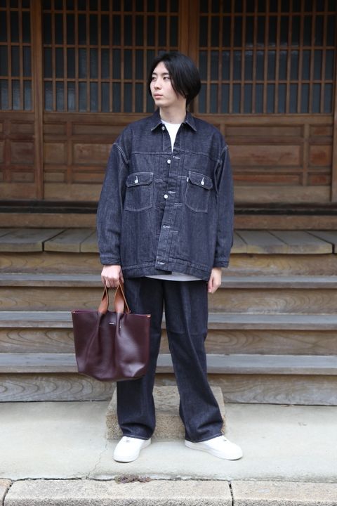 Graphpaper Colorfast Denim Jacket(GM213-30095B) style.2021.7.10.