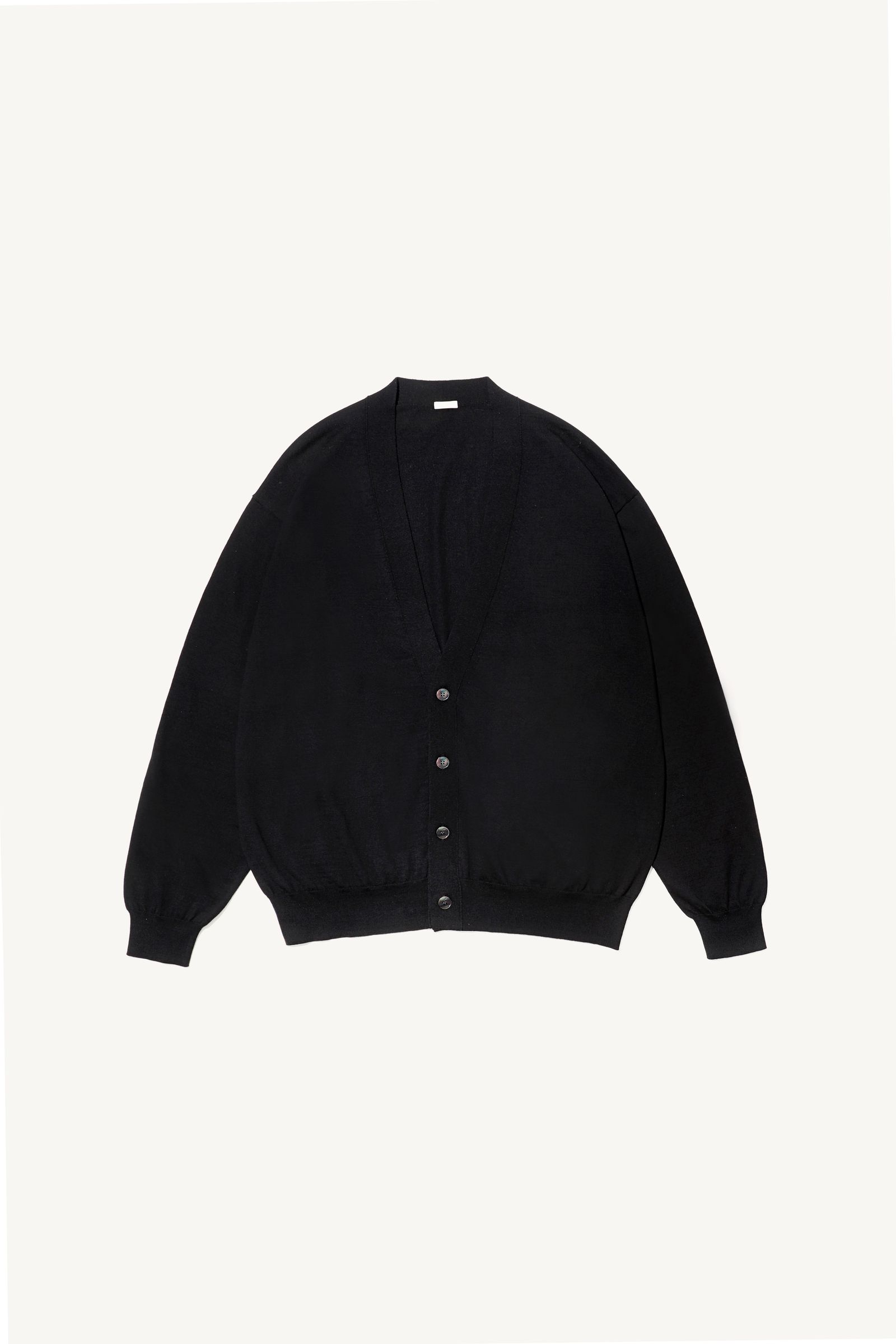 アプレッセ 2025 STYLE2 Wool Cotton High Gauge Cardigan(25AAP-03-05)BLACK☆6月14日(土)発売！