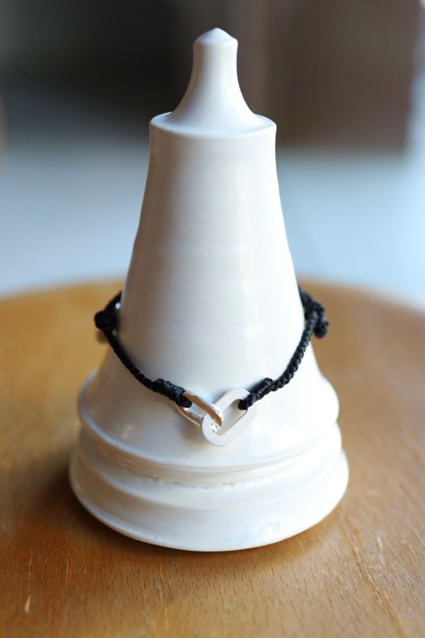 XOLO JEWELRY ショロジュエリー / Connect with Hair Line Link Silk Code Bracelet (XOCB006)BLACK☆11月15日(土)発売！