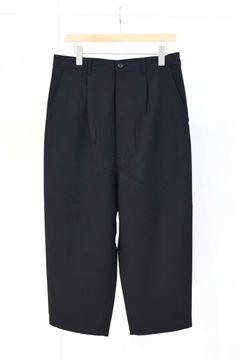 コムデギャルソンオム26SS ウールポプリン2タックパンツ(HQ-P102-051)BLACK☆2月6日(金)発売！
