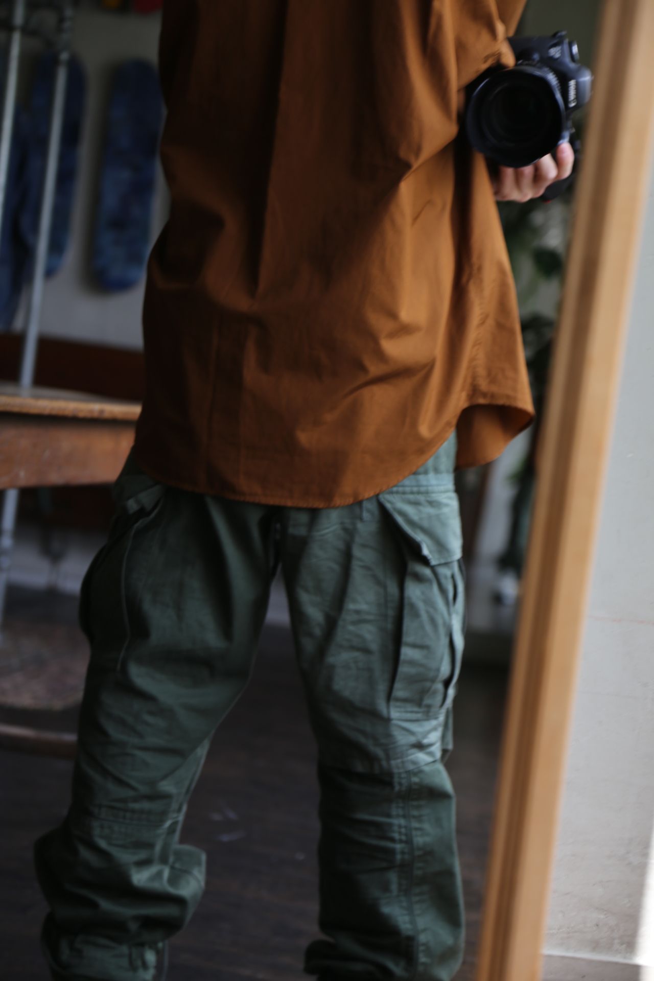 Graphpaper Broad L/S Oversized Regular Collar Shirt"BROWN"style.2021.5.25.