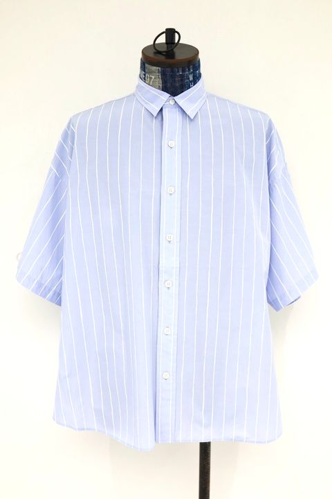S.F.C 26SS エスエフシー C/N STRIPE SS SHIRT(SFCSS26S08)Sax☆3月20日(金)発売！