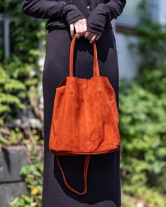 Morphee / モルフェトートバッグ 3WAY MIDIUM TOTE(LONG)SUEDE [TERACOTTA]☆新作発売！