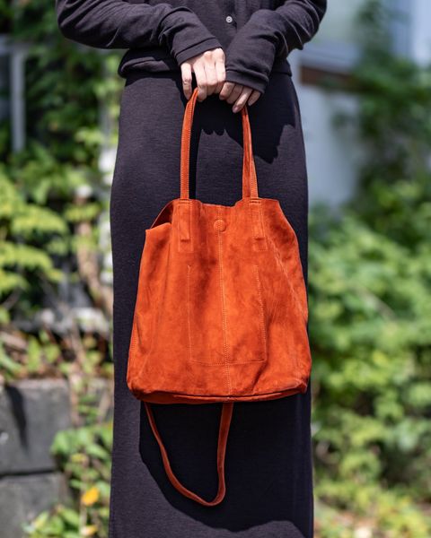 Morphee / モルフェトートバッグ 3WAY MIDIUM TOTE(LONG)SUEDE [TERACOTTA]☆新作発売！