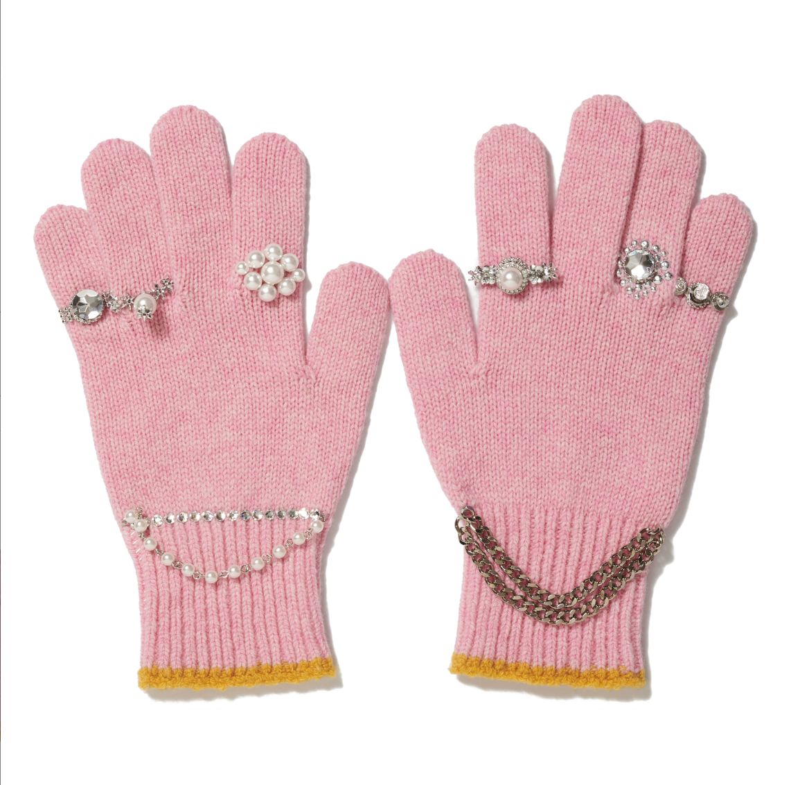 doublet 25AW KNIT GLOVES WITH RINGS (25AW88GV05) PINK★9月13日(土)発売！