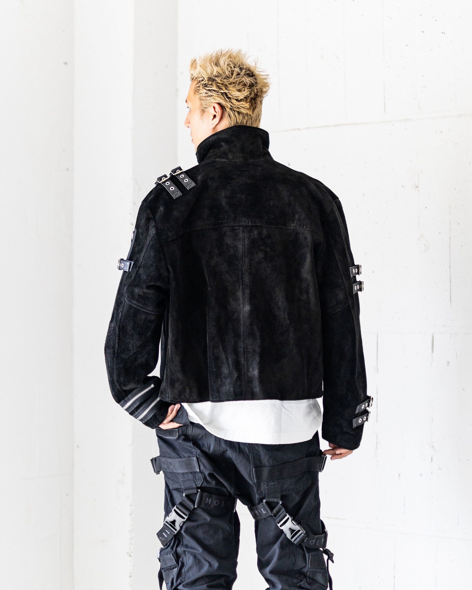 doublet 25AW BUCKLE OVERLOAD LEATHER JACKET(25AW06BL222)BLK SUEDE☆7月12日(土)発売！