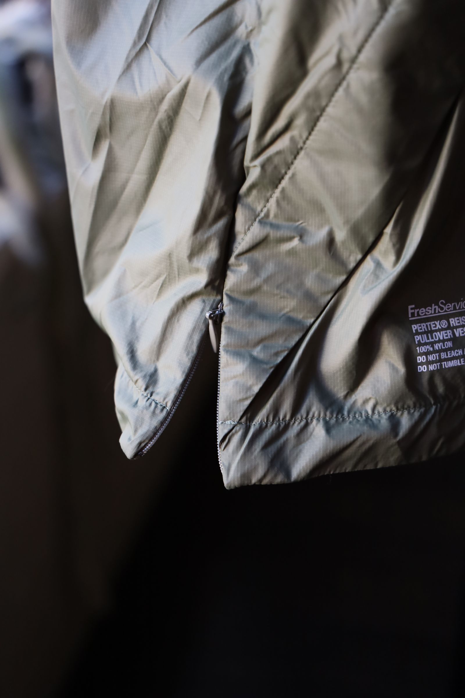 フレッシュサービス PERTEX® REISSUE PULLOVER VEST(FSC251-30090)KHAKI