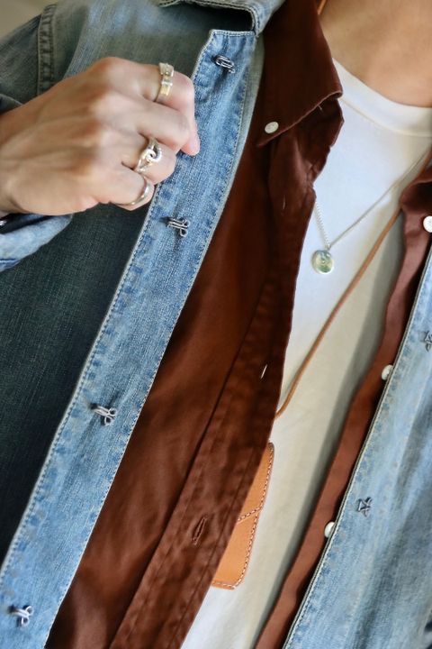アプレッセ22FW US NAVY Denim Jacket"INDIGO"スタイル
