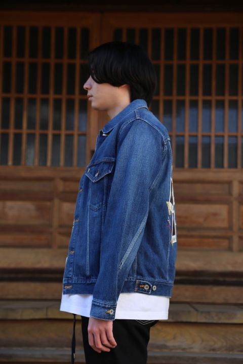 doublet MEMORIAL POLAROID DENIM JACKET(21SS06BL115) style.2021.1.31.