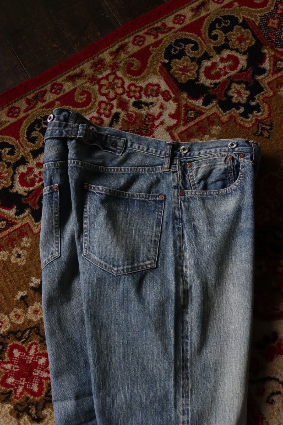 アプレッセ23AWデニム No.22 Washed Wide Denim Pants(23AAP-04-012K)INDIGO
