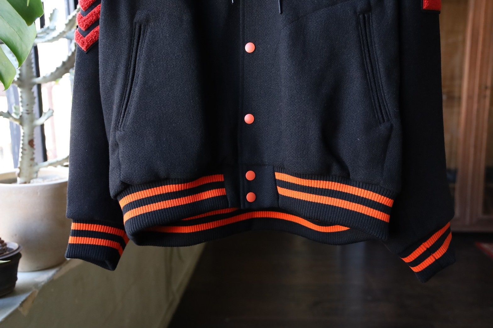 doublet - doublet 25SS PETAL MOUTH HOOD VARSITY JACKET