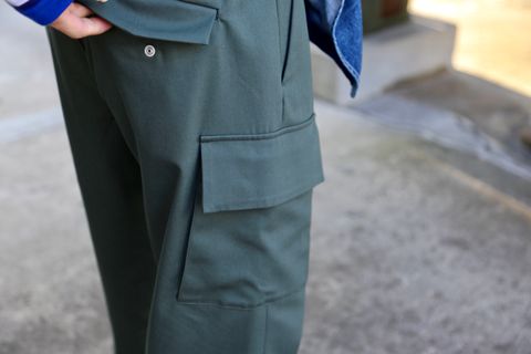 Graphpaper Wooly Cotton Easy Military Pants style.2021.2.21.