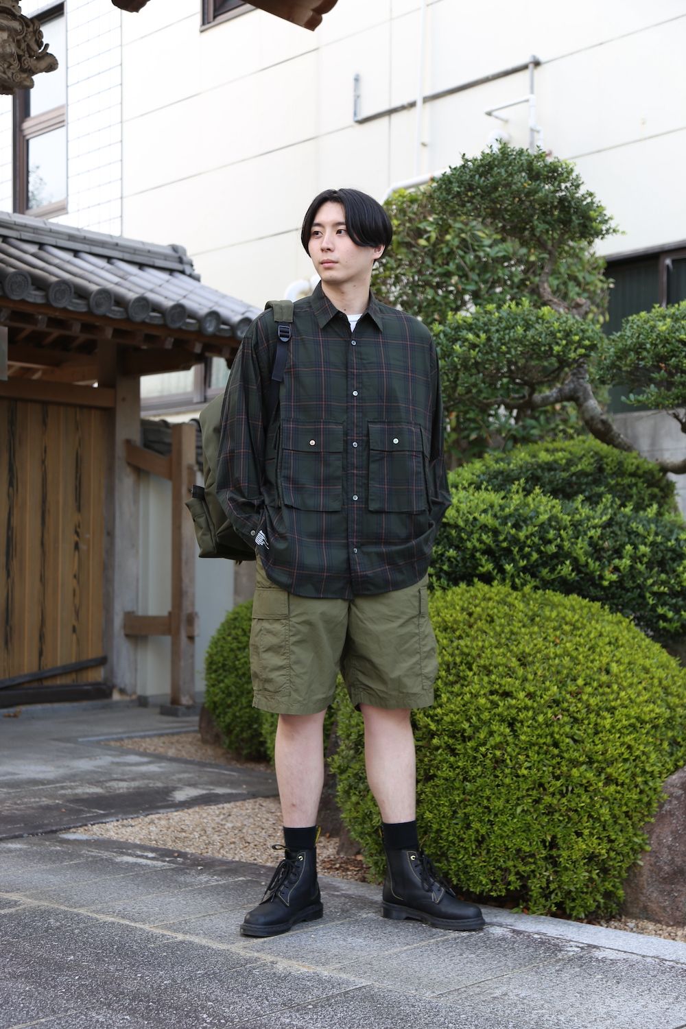 シャツFreshService CHECK FLAP POCKET L/S SHIRT(FSW-21-SH_68) style ... シャツ