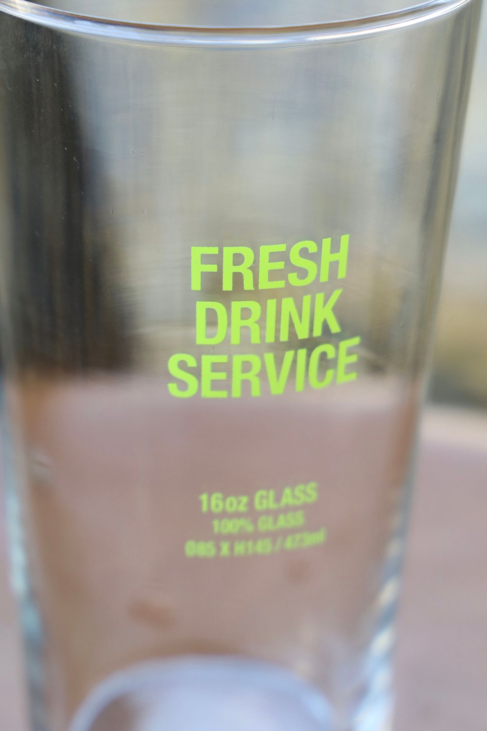 フレッシュサービス FDS_16oz GLASS(FDS251-99044)CLEAR