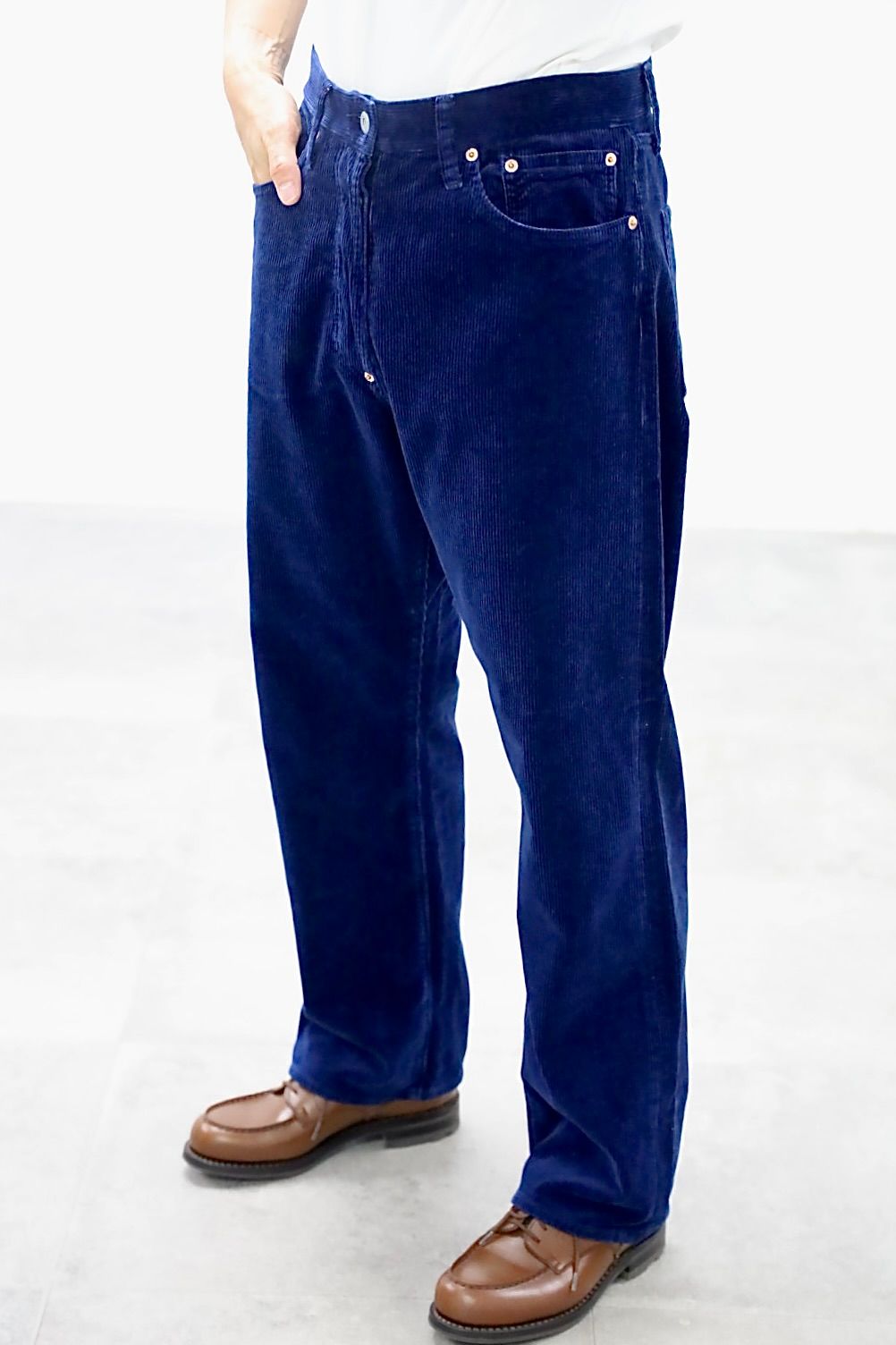 FOUNDOUR CORDUROY JACKET"INDIGO"スタイル.2025.10.12.