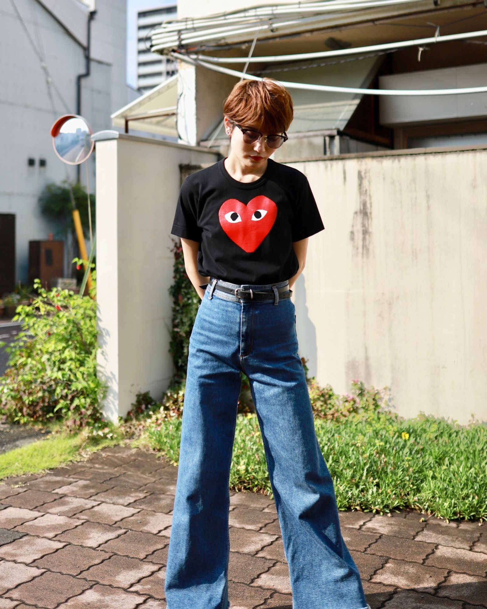 プレイコムデギャルソン RED HEART Tシャツstyle.2023.6.23