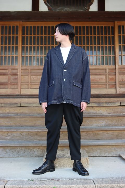 CIOTA for Graphpaper Suvin Cotton Denim Jacket(GM213-20238) style.2021.10.3