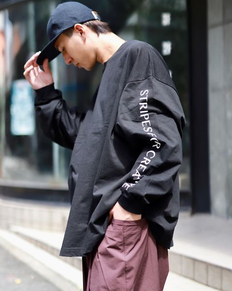 STRIPES FOR CREATIVE FW23 WIDE TAPERED EASY PANTS*NYLONスタイル