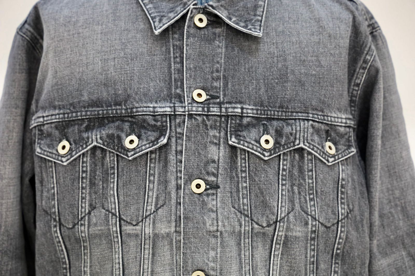 ファンダメンタル デニムジャケット THIRD THIRD JACKET 3YR WASH(FA25JK33U-BK)BLACK