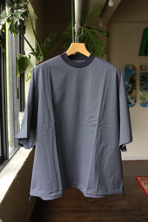 イズネス23SSバルーンTシャツ BALLOON  T-SHIRT(31SSSH05-1)NAVY×WHITE BORDER