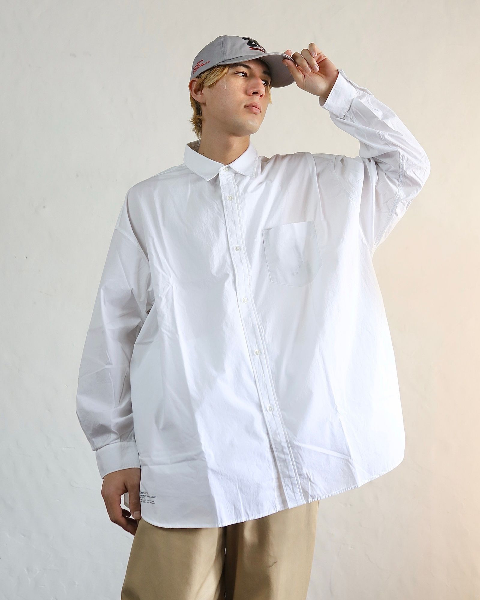 FreshService 24SS CORPORATE UNIFORM L/S SHIRT(WHITE) style 2024.3.8
