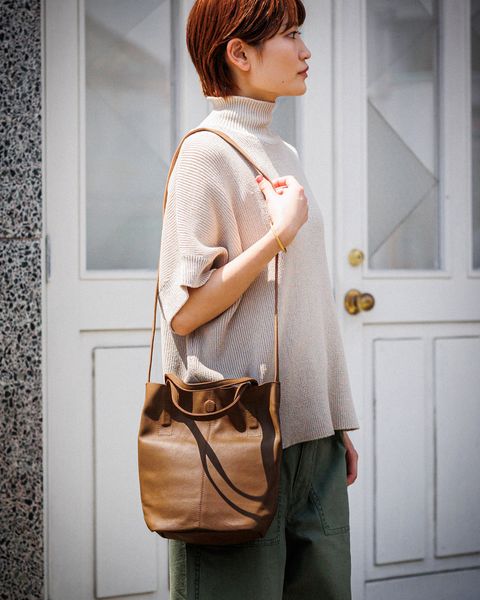 Morphee / モルフェトートバッグ 2WAY SMALL TOTE(LONG)CAMEL