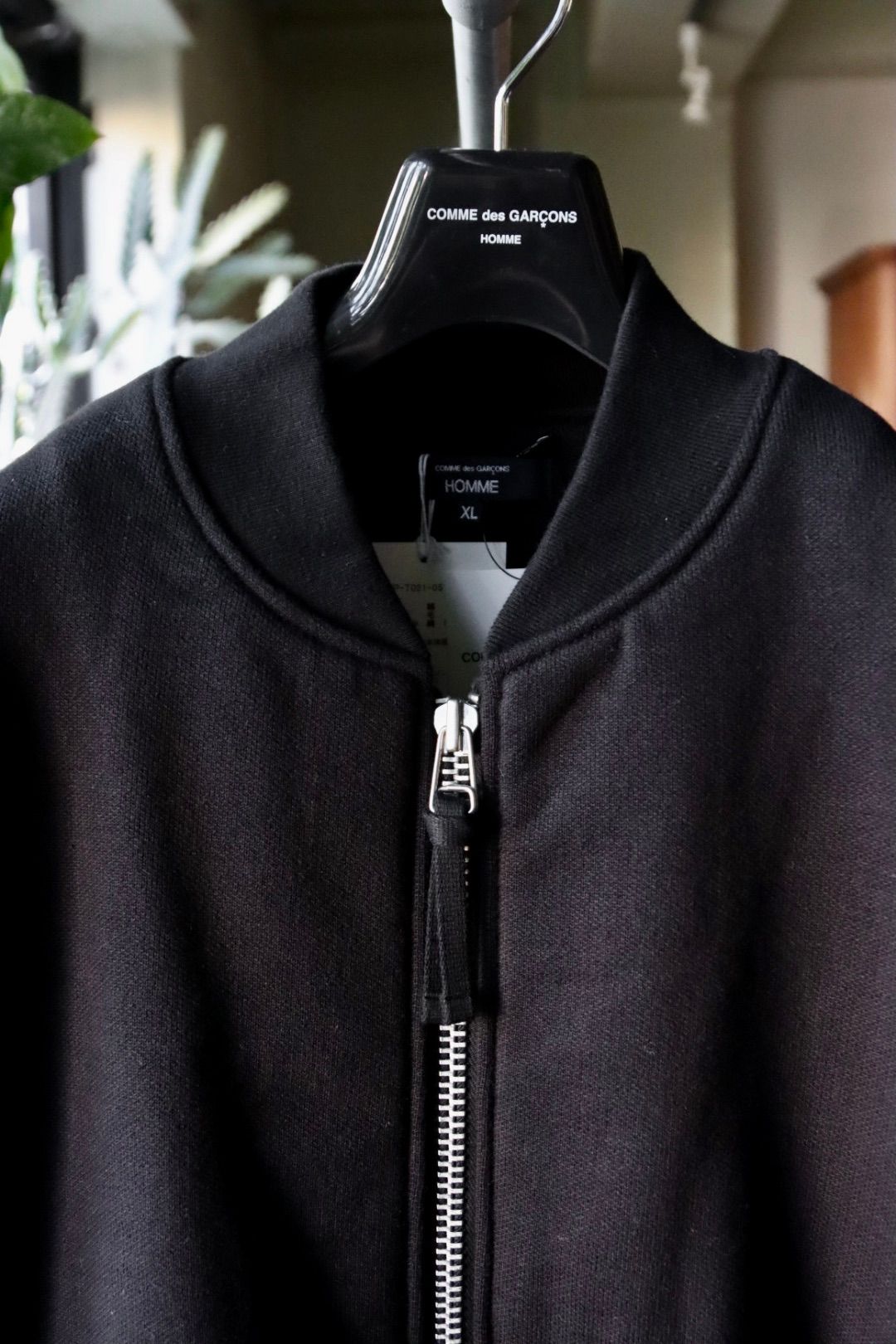 コムデギャルソンオム25FW 綿ウール裏毛ジャケット(HP-T021-051)BLACK☆11月1日(土)発売！