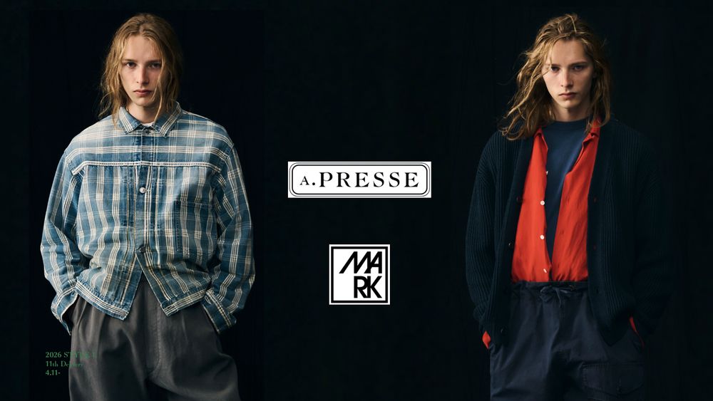 A.PRESSE 2026 Style1 11thデリバリー 4月11日(土)発売！ (店頭11:00、オンライン12:00発売)