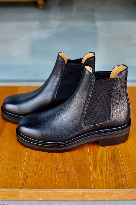 FOOTWORKSフットワークス サイドゴアブーツ WOMENS Side Gore Boots in Grain Leather(F03-0001_W)BLACK☆新作発売！