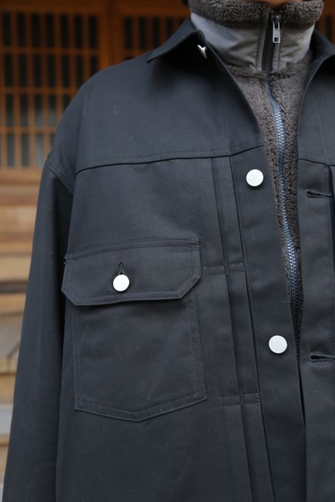 Graphpaper2020AW 新作Double Cloth Peach Trucker Jacket style.2020.11.28.