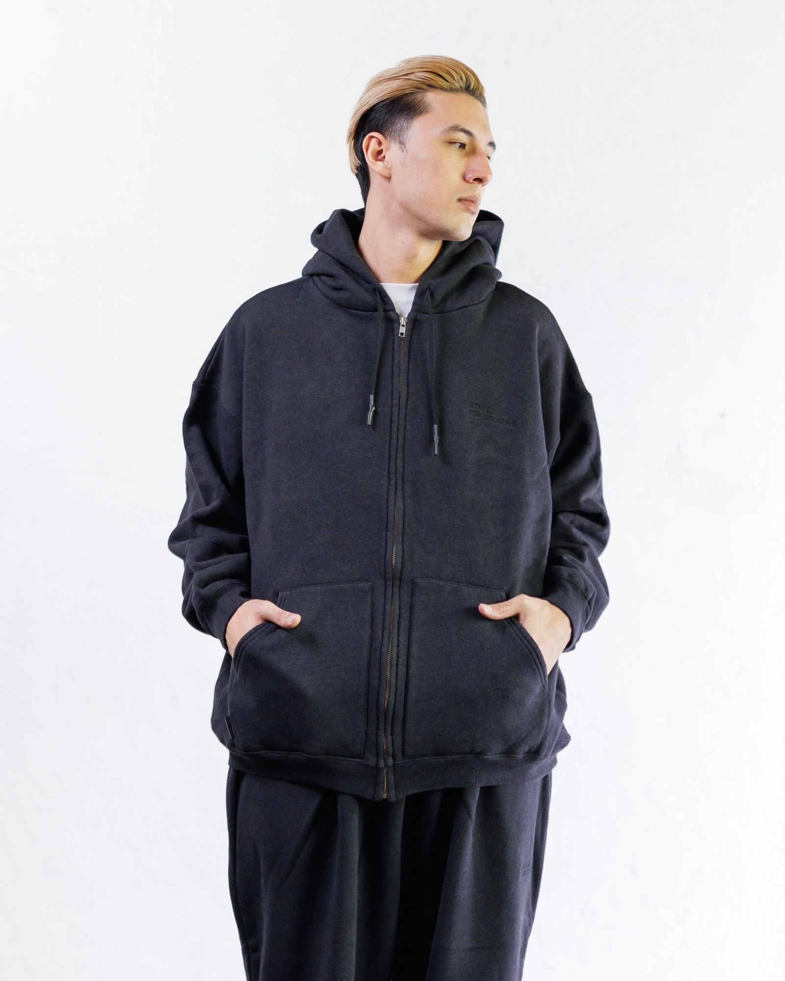 Stripes For Creative - S.F.C 24FW エスエフシーSFC FULL ZIP  HOODY(SFCFW24CS02)Black Melange | mark