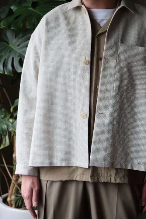 SEEALL ONE POCKET MINIMAL SHIRTS JACKET style.2022.3.18.
