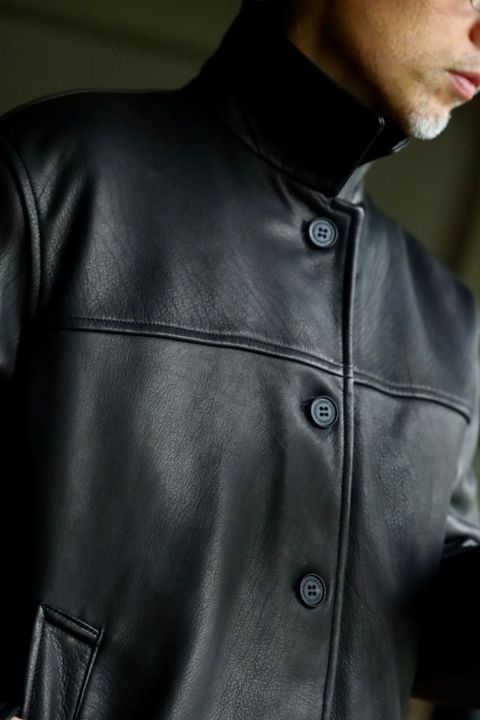 COMME des GARCONS HOMME 26FW ディアスキンレザーカーコートスタイル