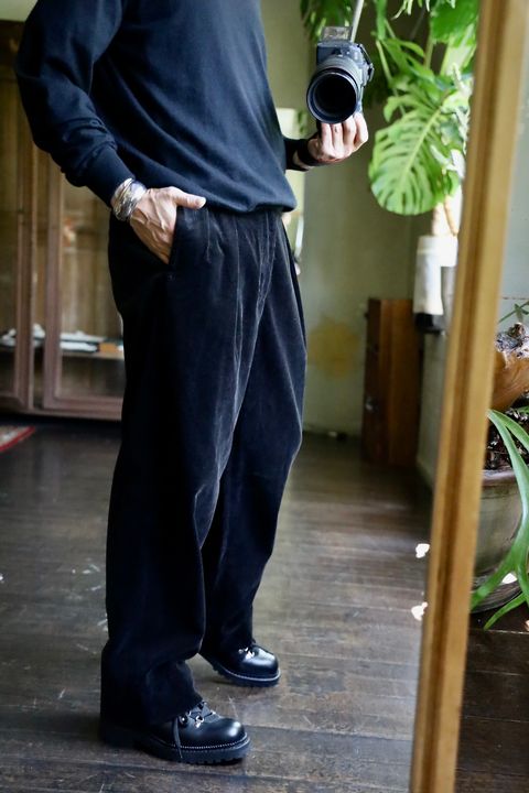 A.PRESSE Vintage Corduroy Trousersスタイル