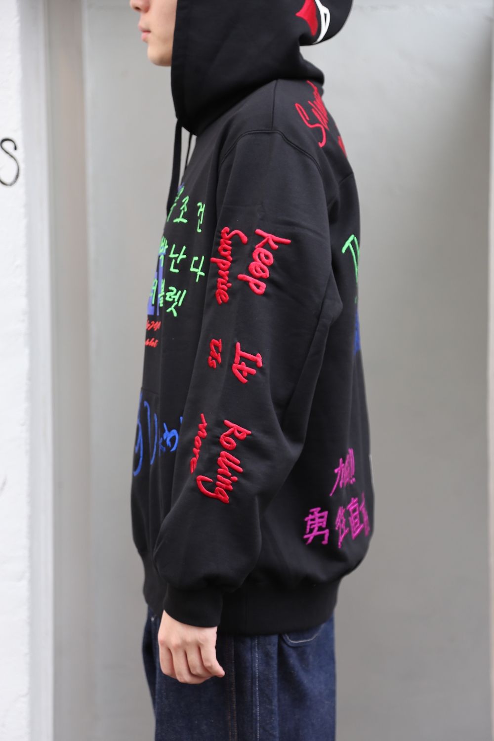 doublet MESSAGE EMBROIDERY HOODIE