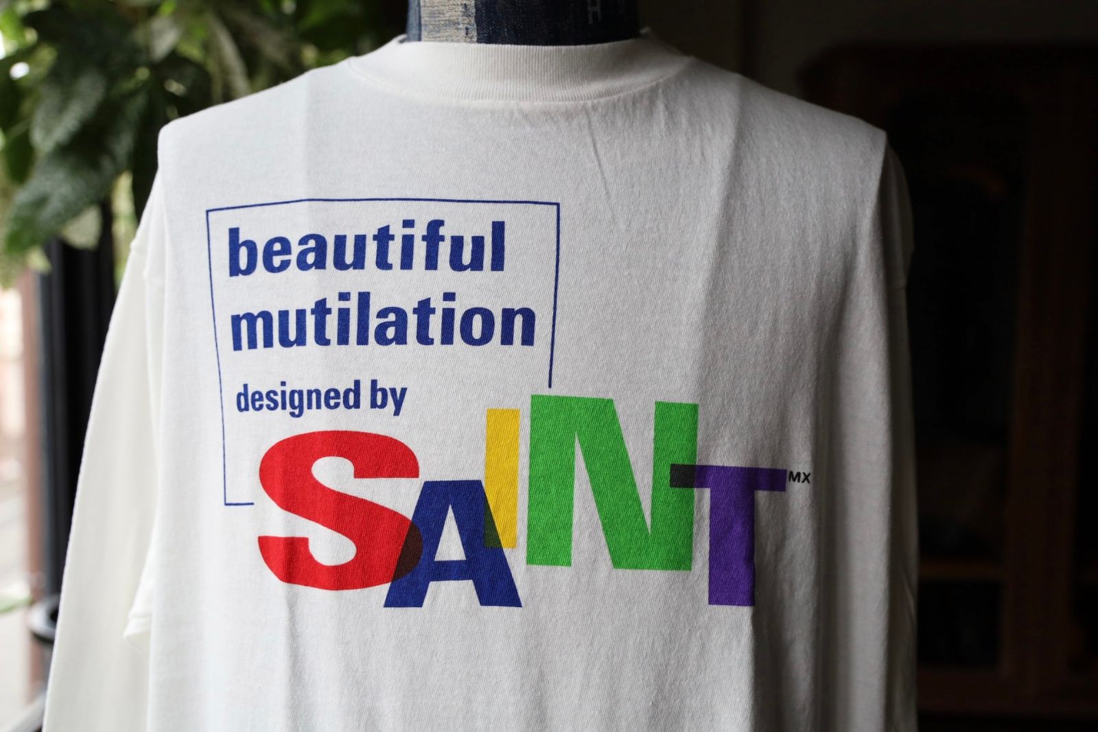 セントマイケル Tシャツ BEAUTIFUL SAINT LS TEE(SM-HR1-0000-036)WHITE★9月27日(土)発売！