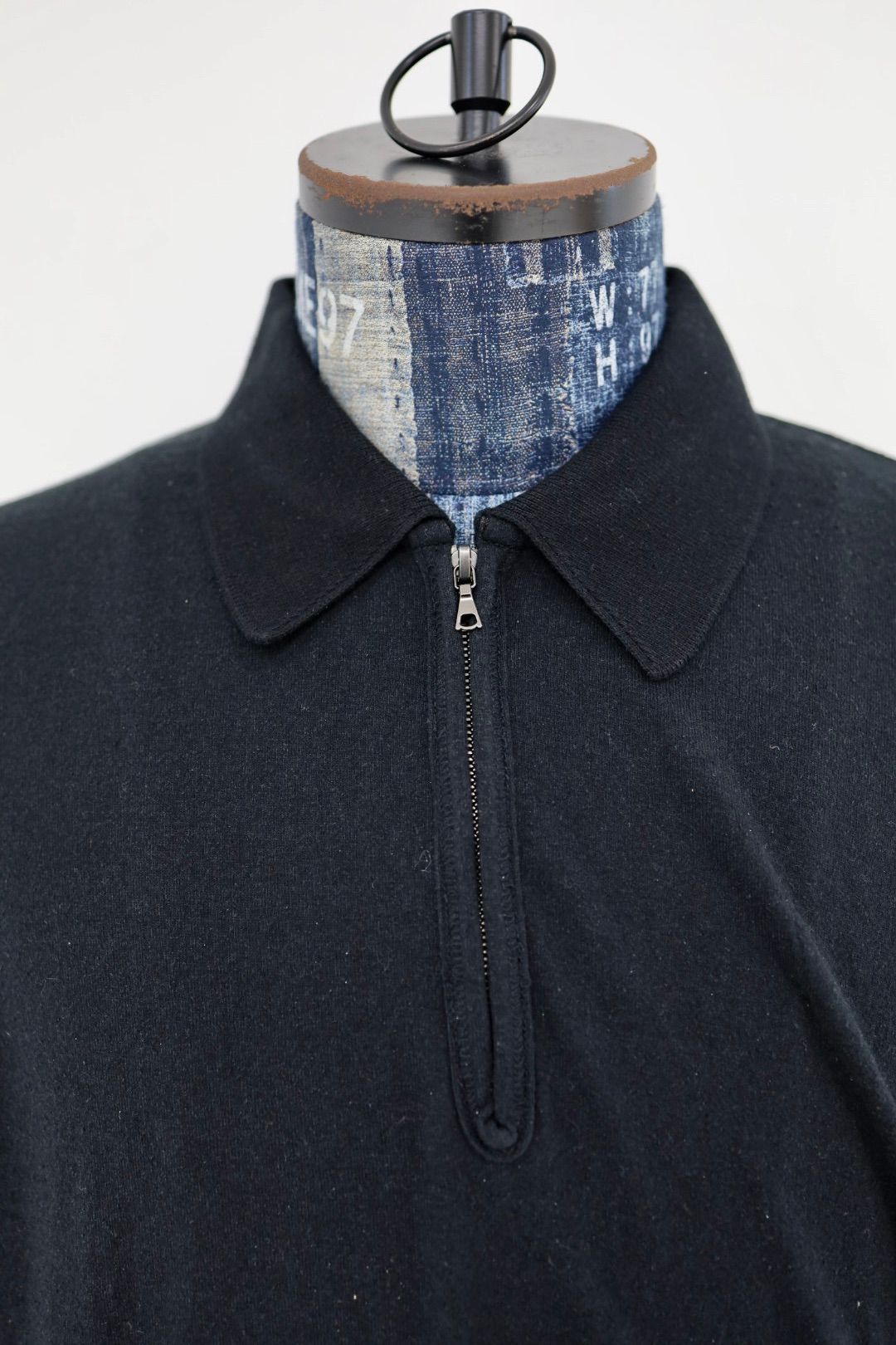 ブラームス 26SS Co/Silk Nep Harf-Zip P/O (BHS25S037S26)Black