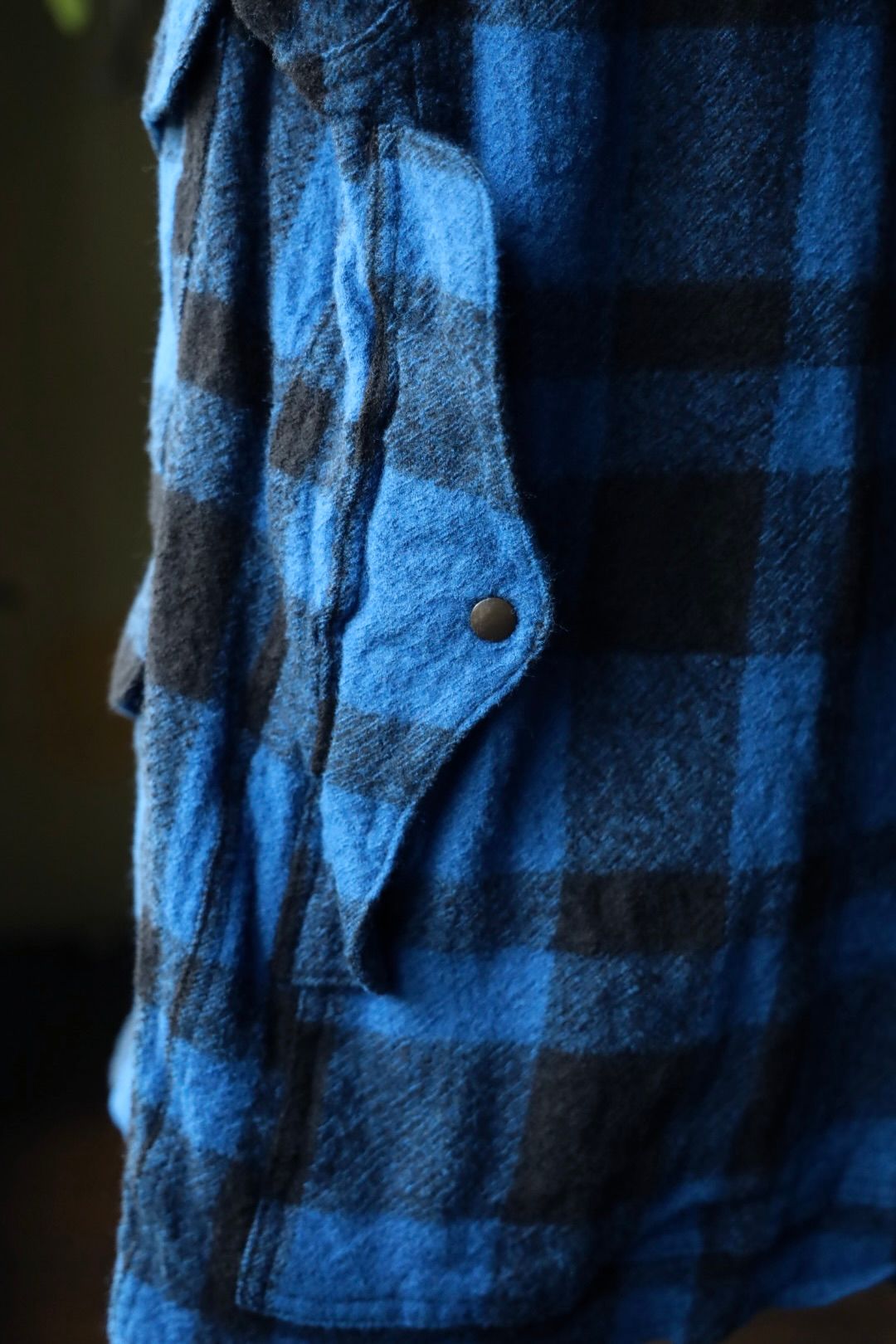 ジュンヤワタナベマン FILSON Wネームウールチェックジャケット(WP-J009-051)BLUE/BLACK☆8月9日(土)発売！