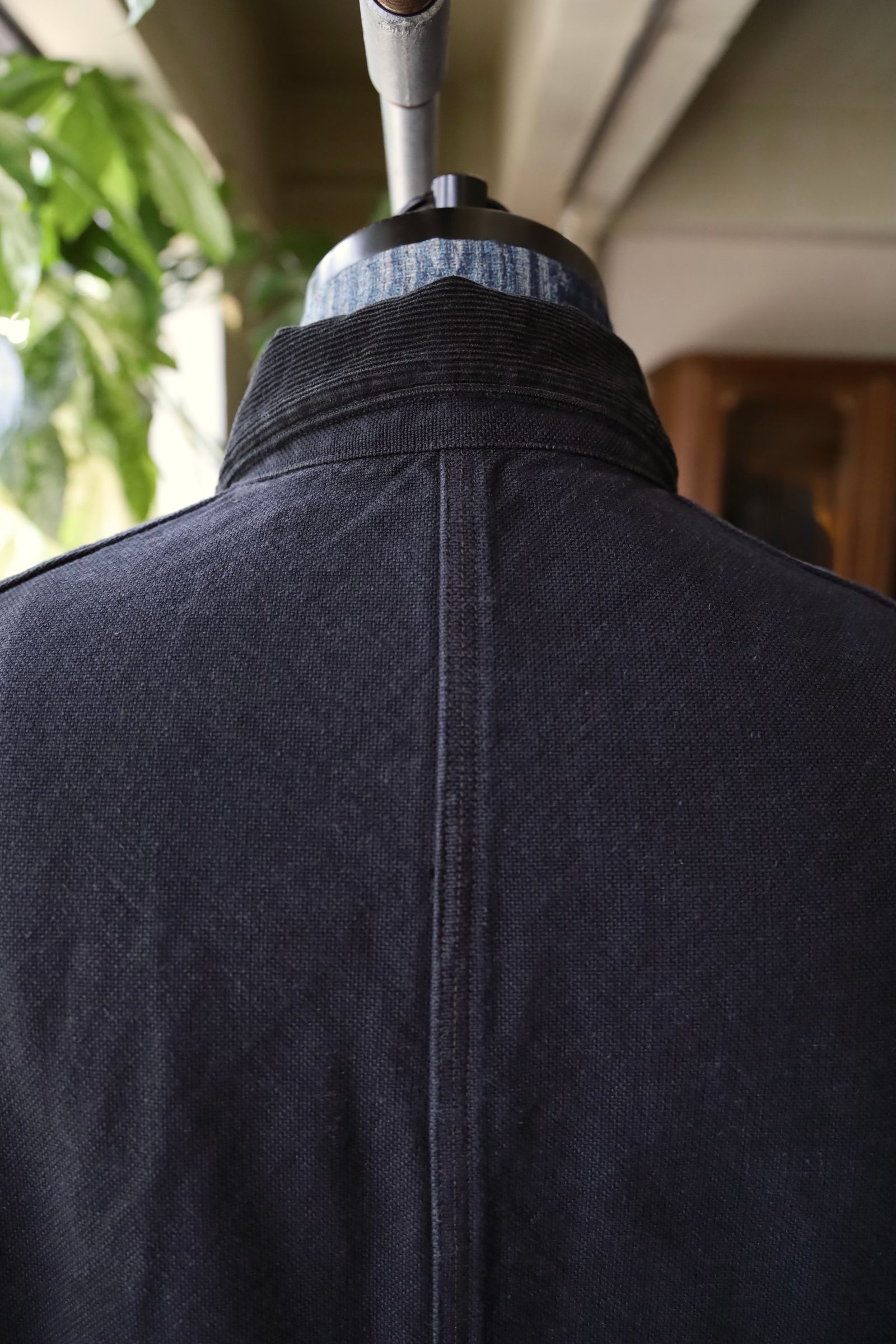 アプレッセ 2025 STYLE2 Vintage Silk Hemp Coverall Jacket(25AAP-01-53)BLACK
