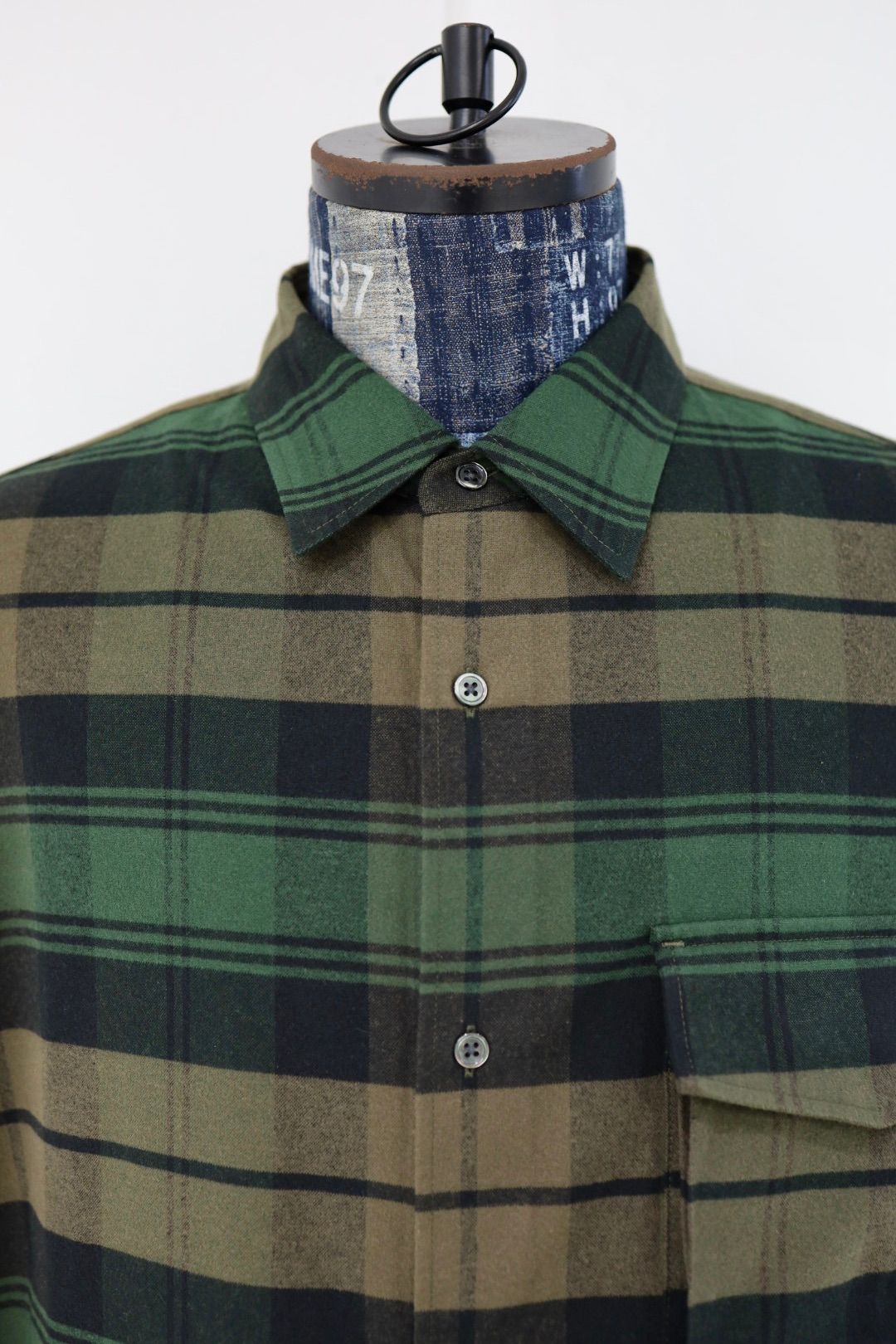 フレッシュサービス FLANNEL CHECK MULTI POCKET SHIRT(FSP254-50059)GREEN☆11月15日(土)発売！